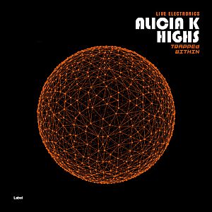 Pre Made Album Cover Night Rider an orange sphere with a black background