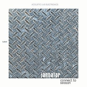 Pre Made Album Cover Oslo Gray a metal diamond plate with a white background