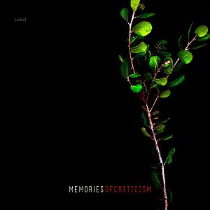 Pre Made Album Cover Marshland a plant with green leaves on a black background