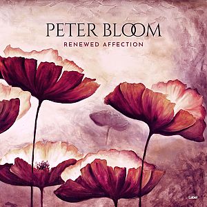 Pre Made Album Cover Cavern Pink a painting of red and white flowers on a beige background