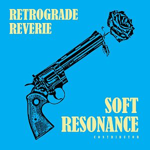 Pre Made Album Cover Cerulean a drawing of a gun with a rose on it
