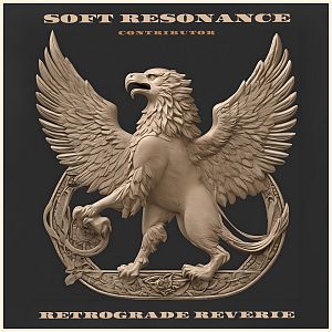 Pre Made Album Cover Rodeo Dust a statue of an eagle on a black background
