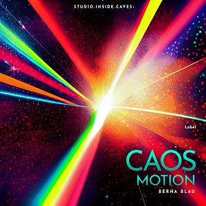 Pre Made Album Cover Loulou a colorful image of a star burst in space
