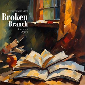 Pre Made Album Cover Birch a painting of an open book on a table