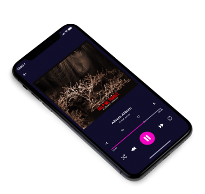 Premade Album Cover 3D View Night Rider