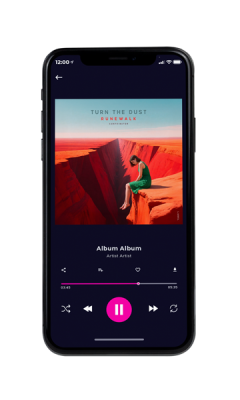 album cover on a phone view Burnt Sienna