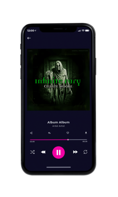 album cover on a phone view Marshland