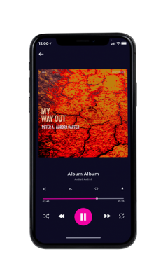 Custom Album Cover on Phone View Tia Maria