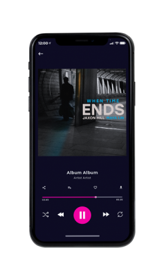 Custom Album Cover on Phone View Shark