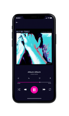 Custom Album Cover on Phone View Downy
