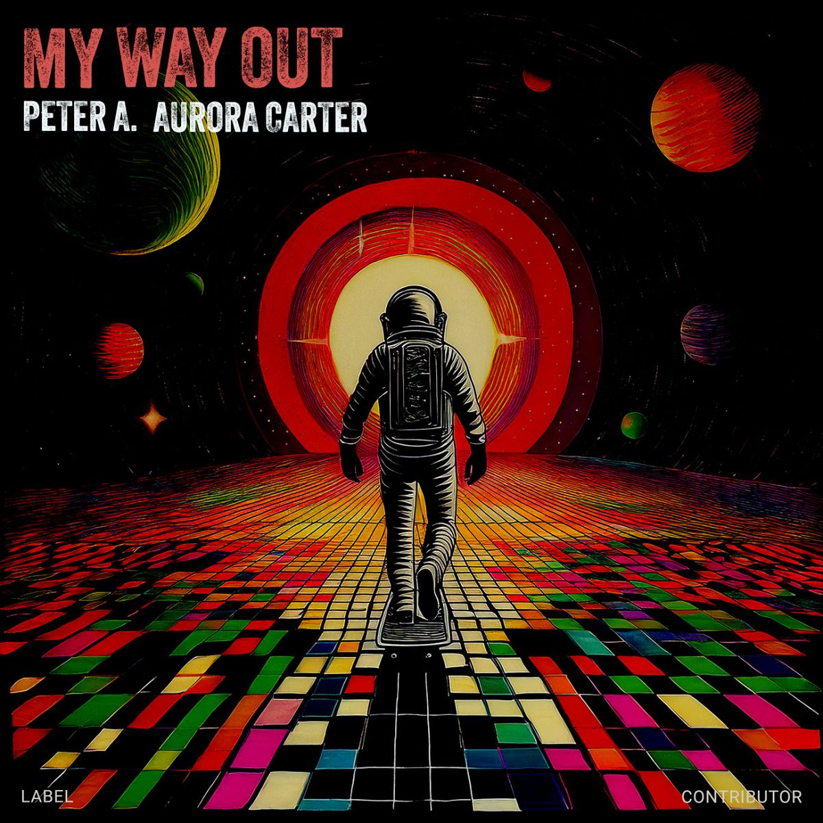 Premade Album Cover Front Night Rider