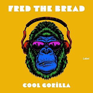 Pre Made Album Cover Firefly a monkey wearing headphones and sunglasses