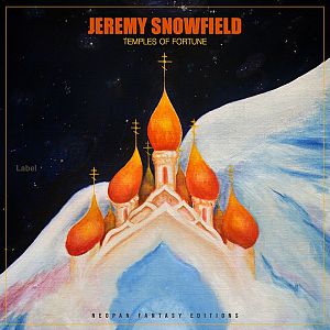Pre Made Album Cover Tan a painting of a church with orange domes