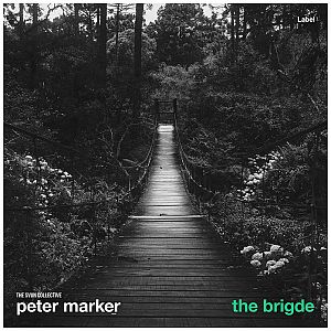 Pre Made Album Cover Mine Shaft a black and white photo of a bridge in the woods