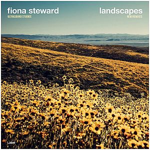 Pre Made Album Cover Husk a field of sunflowers with mountains in the background