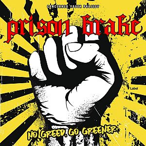 Pre Made Album Cover Heavy Metal a yellow and black poster with a fist