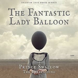 Pre Made Album Cover Tana a woman standing in a field with a balloon on her head