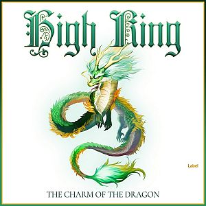 Pre Made Album Cover Willow Brook a green and yellow dragon sitting on top of a white wall
