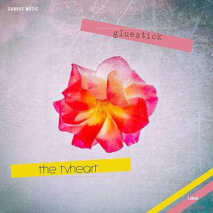 Pre Made Album Cover Chatelle a pink flower with a yellow strip in the middle of it