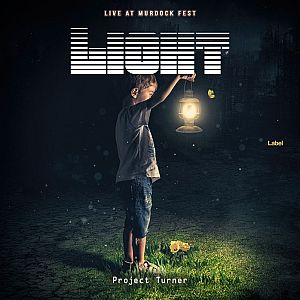 Pre Made Album Cover Bunker a young boy standing in the grass holding a lantern
