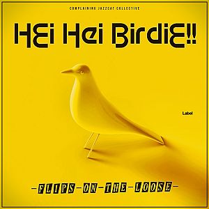 Pre Made Album Cover Corn a yellow bird sitting on top of a yellow floor