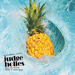 Pre Made Album Cover Ziggurat a pineapple floating in a pool of water