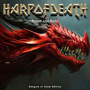 Pre Made Album Cover Dune a close up of a red dragon's head