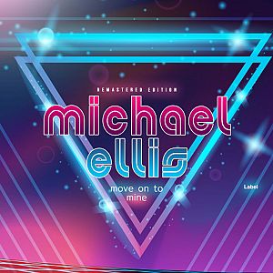 Pre Made Album Cover Minsk a blue triangle on a purple and pink background