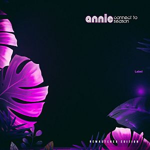 Pre Made Album Cover Firefly a black background with purple flowers and leaves