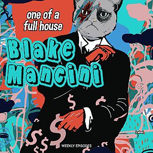 Pre Made Album Cover Bunker a painting of a cat dressed in a suit and tie