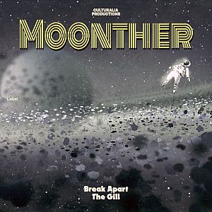 Pre Made Album Cover Abbey an image of an astronaut on the moon