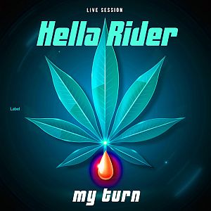 Pre Made Album Cover Tiber a marijuana leaf with a drop of blood