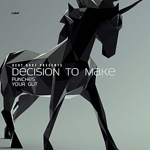 Pre Made Album Cover Pewter a low poly picture of a black unicorn