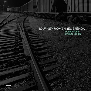 Pre Made Album Cover Cod Gray a black and white photo of a train at night