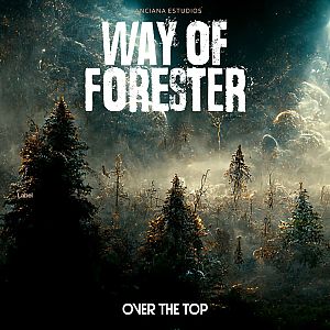 Pre Made Album Cover Heavy Metal a forest filled with lots of trees covered in fog
