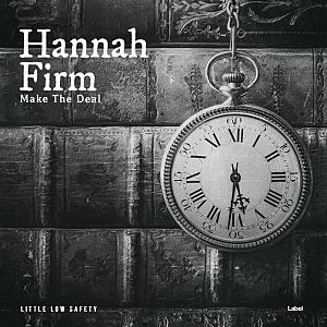 Pre Made Album Cover Mine Shaft a black and white photo of a clock hanging from a chain