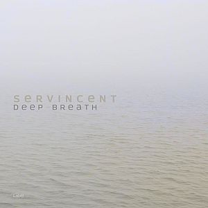 Pre Made Album Cover French Gray a boat floating in the middle of the ocean on a foggy day