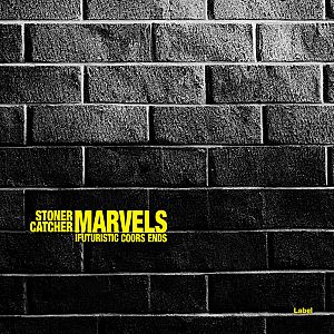 Pre Made Album Cover Heathered Gray a black and white photo of a brick wall