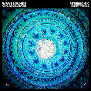 Pre Made Album Cover Deep Cove a blue circular object with intricate designs on it