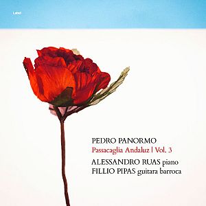 Pre Made Album Cover Pampas a single red flower with a blue sky in the background