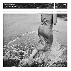 Pre Made Album Cover Silver Chalice a black and white photo of a woman walking in the water