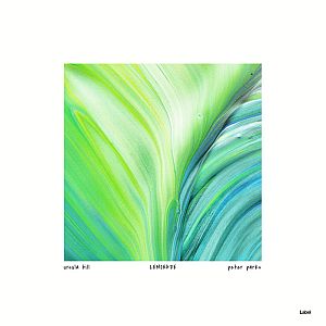 Pre Made Album Cover Granny Smith Apple a painting of a green and blue wave