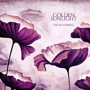 Pre Made Album Cover Twilight a painting of purple flowers on a white background