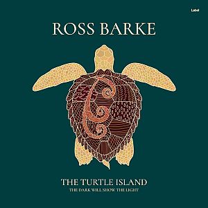 Pre Made Album Cover Tiber a drawing of a sea turtle with a snake on its back