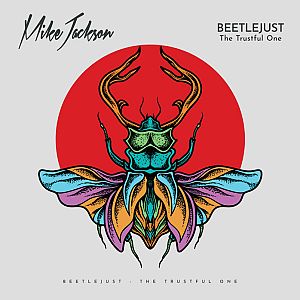 Pre Made Album Cover Alto a bug that is sitting in front of a red sun