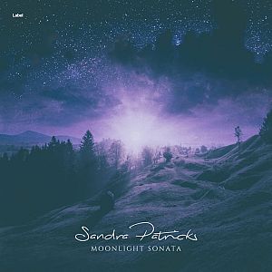 Pre Made Album Cover San Juan a person sitting on a snow covered hill under a night sky