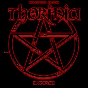 Pre Made Album Cover Totem Pole a red pentagramil on a black background