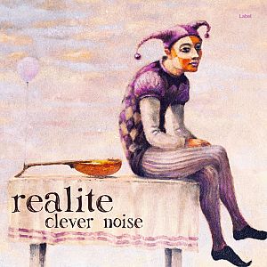 Pre Made Album Cover Oyster Pink a painting of a clown sitting on a table