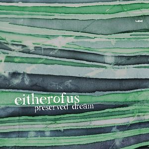 Pre Made Album Cover Viridian Green a close up of a piece of paper with green and black stripes