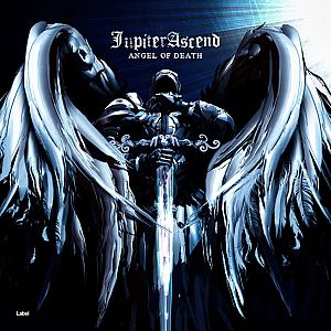 Pre Made Album Cover Jagged Ice a painting of an angel holding a sword